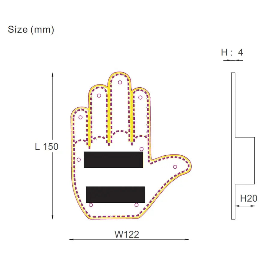 GlowCarTech™ - LED Hand Sign