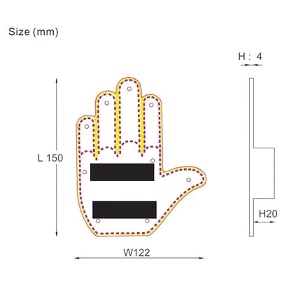 GlowCarTech™ - LED Hand Sign